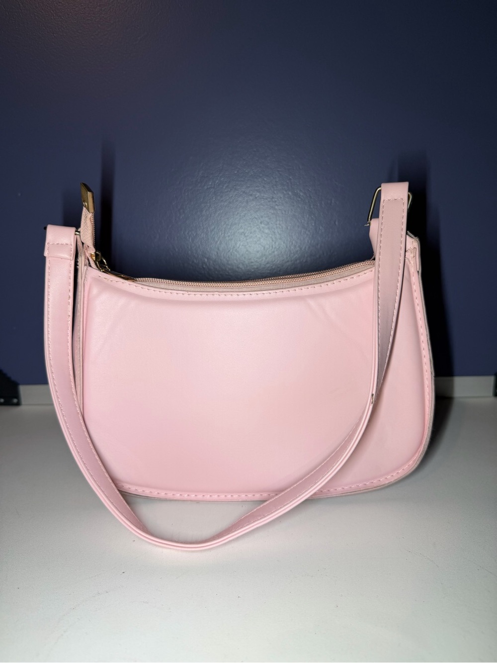Classic Pink Shoulder Bag - Soft Pastel Carryall